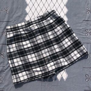 Vtg 90s Plaid Skort
